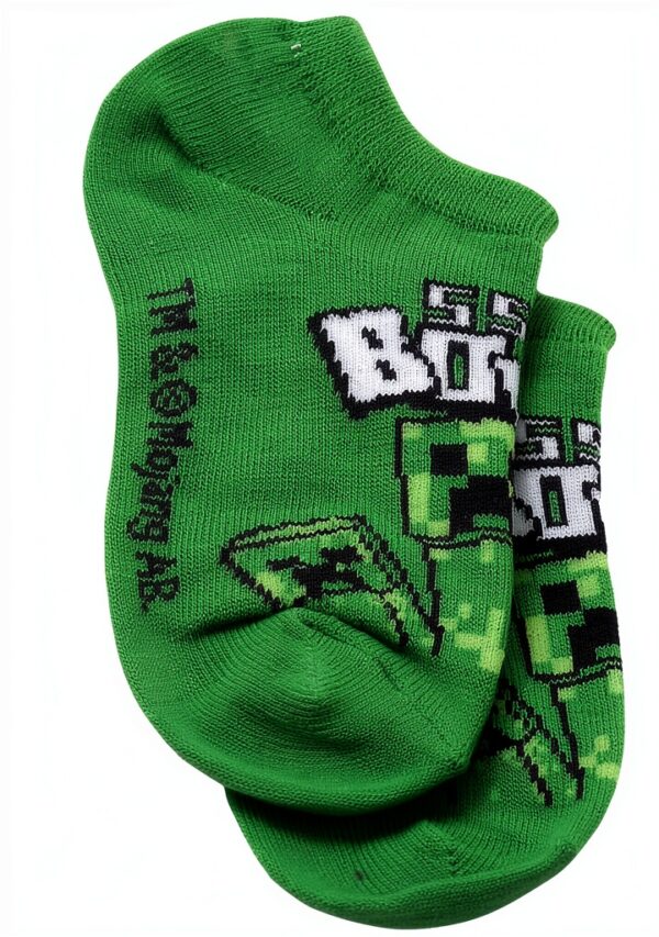 Minecraft Boys No Show Socks 10 Pack Comfortable Fit-6