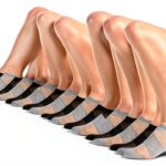 Boys No Show Socks Black Grey X Temp Cool Durable-0