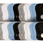 ZERULETS Kids No Show Socks Cotton Anti Slip 16 Pairs-0