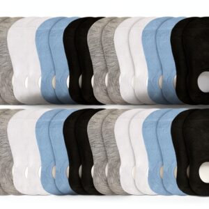 ZERULETS Kids No Show Socks Cotton Anti Slip 16 Pairs-0