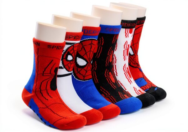 Marvel Spider-Man Gripper Socks Boys Athletic Arch Support-0
