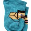 Minecraft Boys No Show Socks 10 Pack Comfortable Fit-3