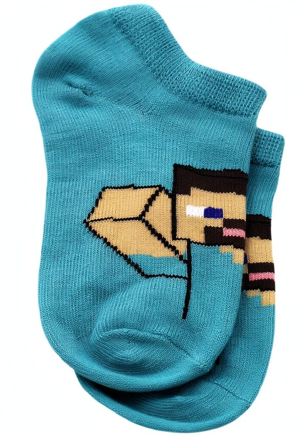 Minecraft Boys No Show Socks 10 Pack Comfortable Fit-3