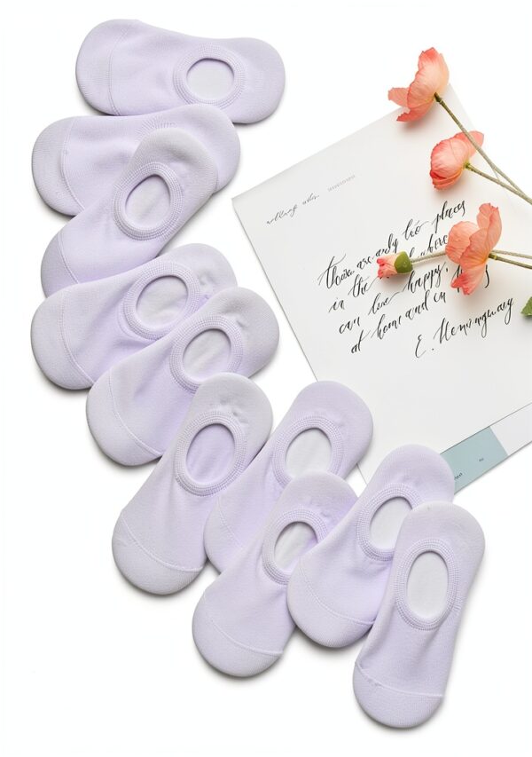 Kids No Show Socks Cotton Spandex Invisible Comfort All Day-6