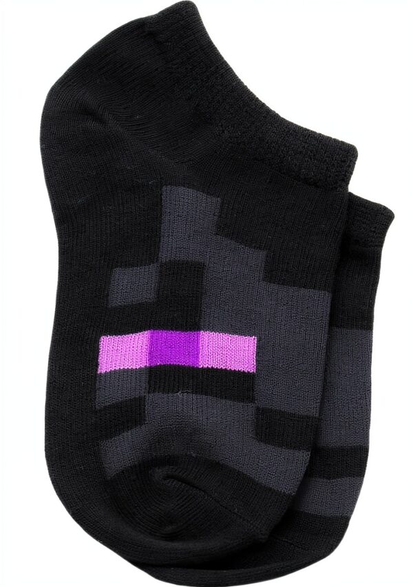 Minecraft Boys No Show Socks 10 Pack Comfortable Fit-2