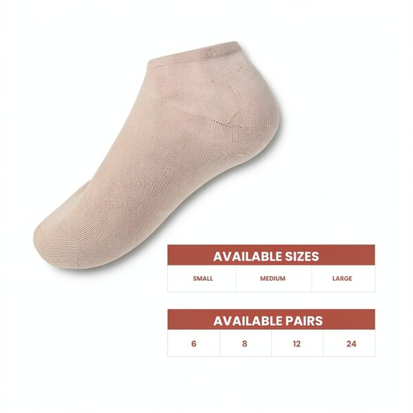 Nortag No Show Socks Cotton Rich Unisex Kids Stay Hidden-5