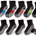 Hanes Boys Double Tough No Show Socks Breathable Cushioned-0
