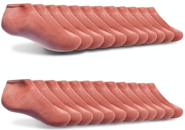 Nortag No Show Socks Cotton Rich Unisex Kids Stay Hidden-0