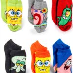 Yankee Toy Box Spongebob Socks Boys No Show 6 Pack-0