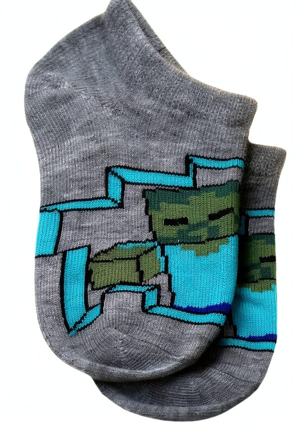 Minecraft Boys No Show Socks 10 Pack Comfortable Fit-7