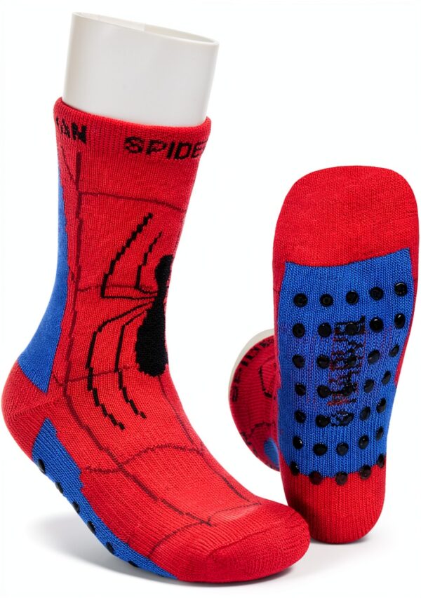 Marvel Spider-Man Gripper Socks Boys Athletic Arch Support-2