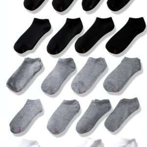 Hanes Boys No Show Socks Assorted Colors Lightweight-0