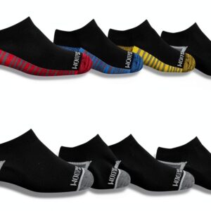 Fruit Of the Loom Boys No-Show Socks Black Reinforced Heel-0