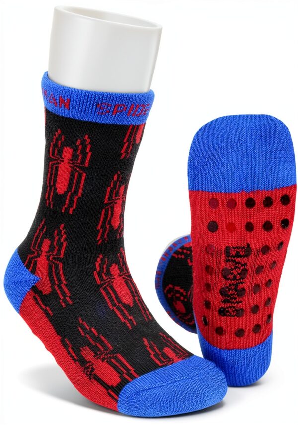 Marvel Spider-Man Gripper Socks Boys Athletic Arch Support-1