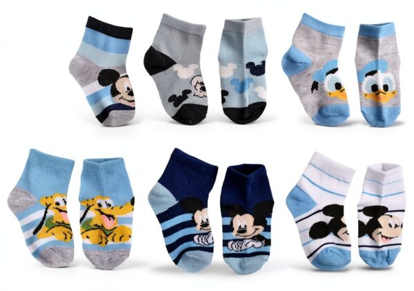 Mickey Mouse Boys Socks 10 Pack Comfortable Polyester-1